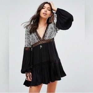 Free People Crochet Mini dress